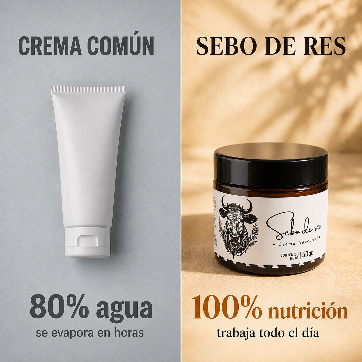 TALLOWCARE® · CREMA DE SEBO DE RES · 50 GR