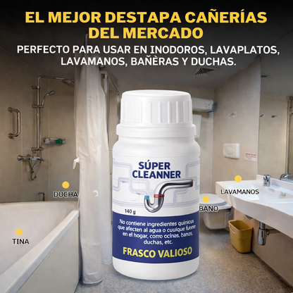 Super Cleanner - Destapador de Cañerias