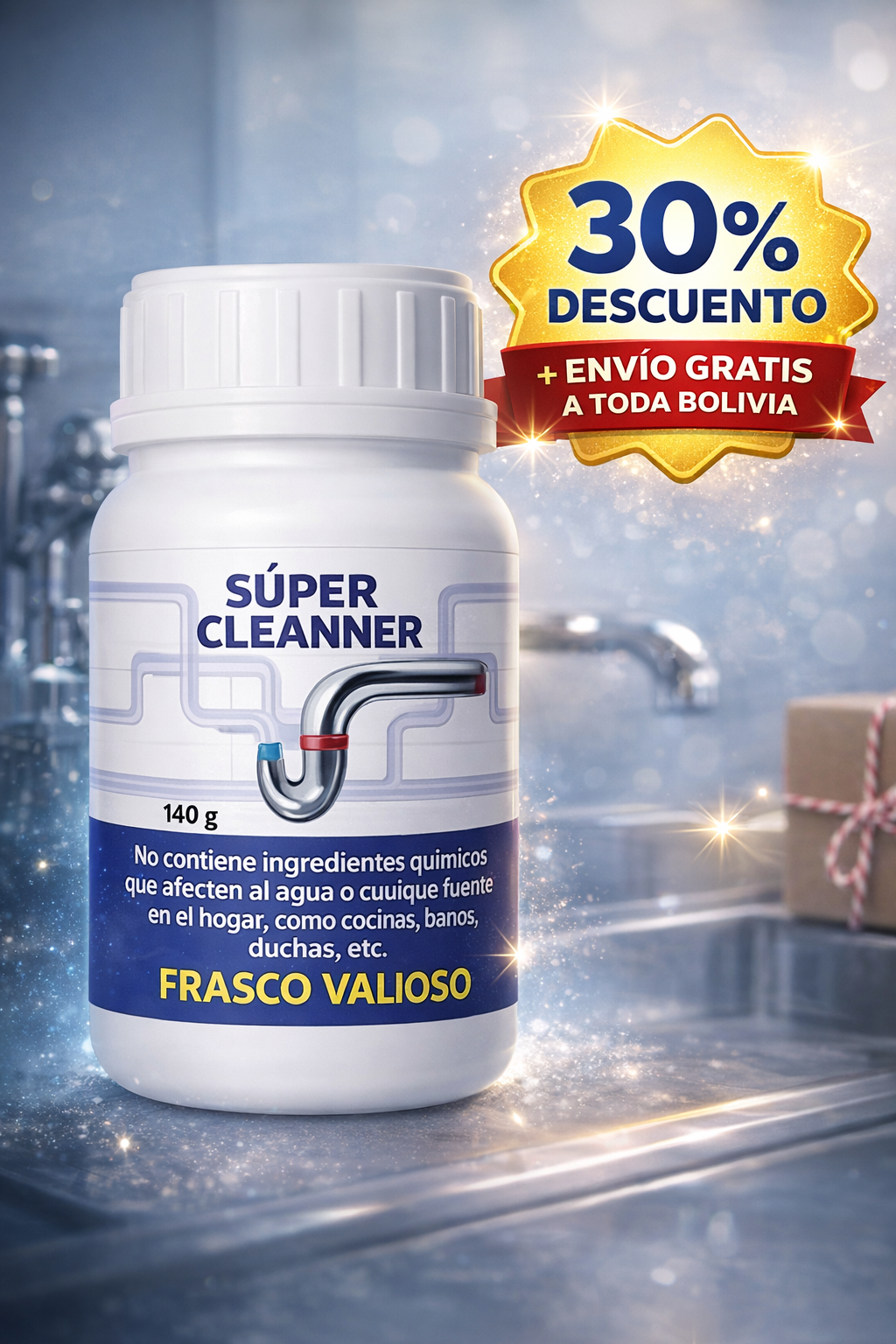 Super Cleanner - Destapador de Cañerias
