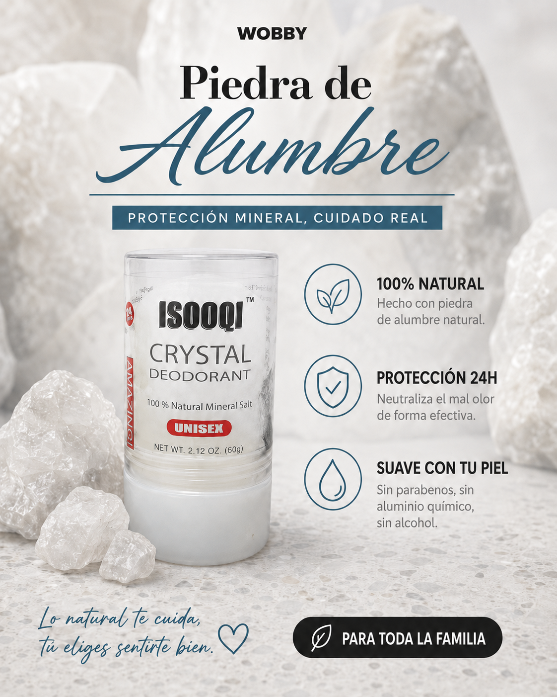 Desodorante Piedra Alumbre | 60gr