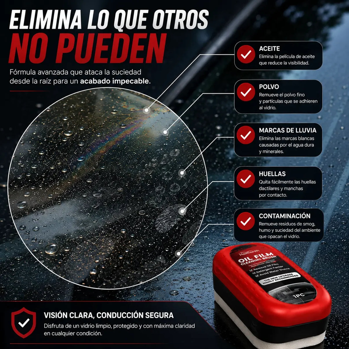 OFERTA: 2x1 | HidroShield - Cepillo Antiempañante