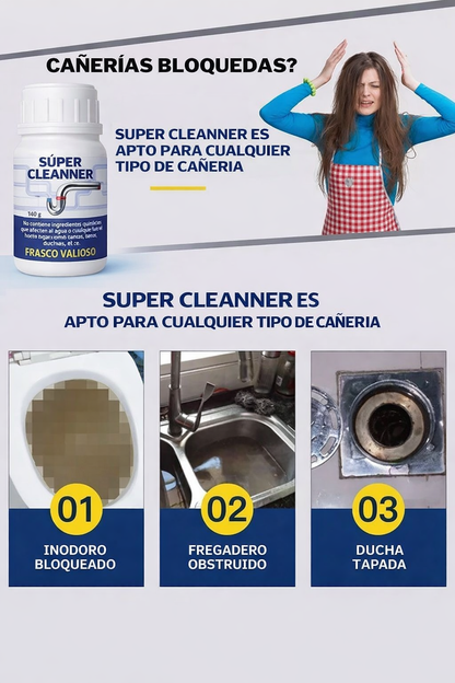 Super Cleanner - Destapador de Cañerias